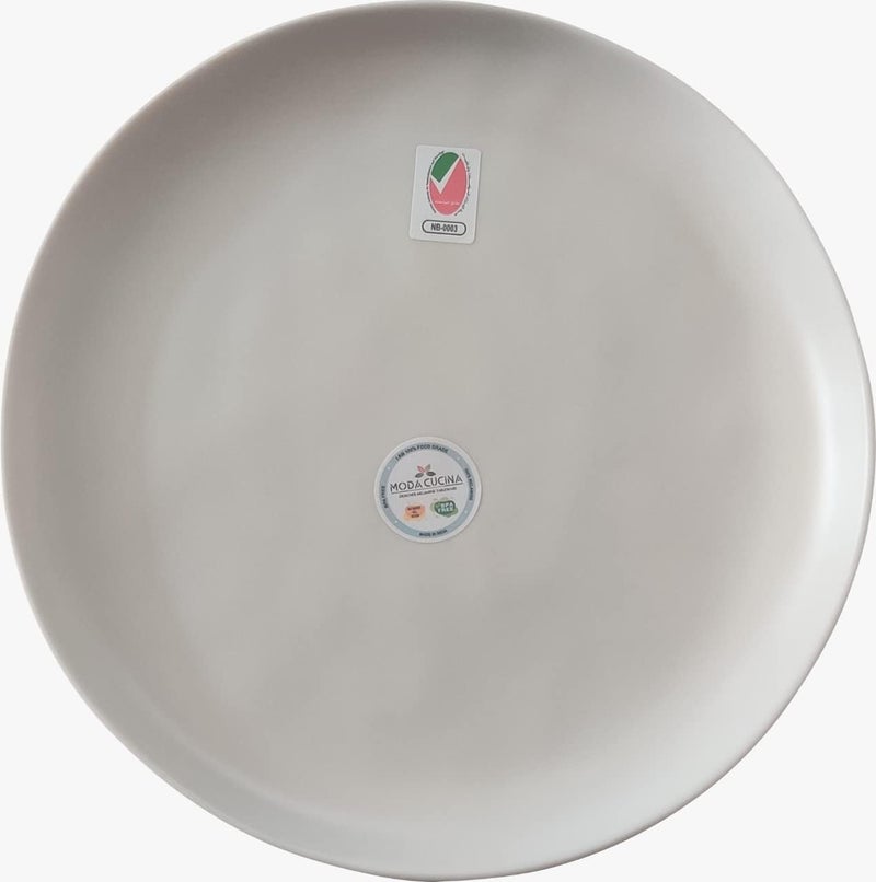 Moda Cucina Ivory Melamine Dessert Plate - 18cm: Elegant Tableware, Perfect for Serving Sweet Treats